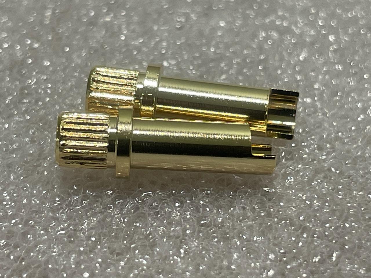 Banho de ouro técnico — Pinos usinados